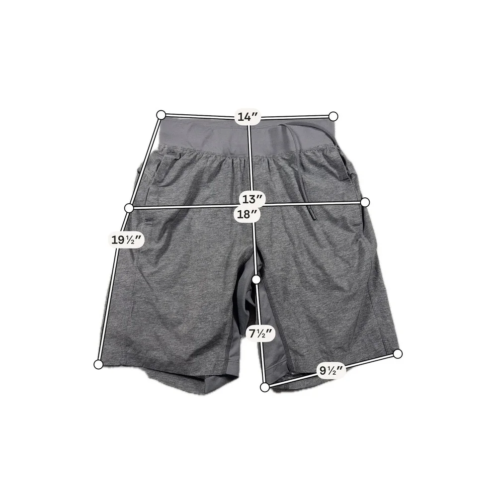 Lululemon THE Short Men Small‎ Grey Heathered Lined 9
